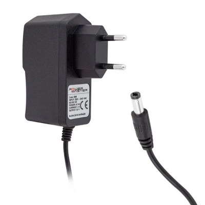 Powermaster Pm-8118 12 Volt - 1 Amper 5.5*2.5 Mm Uçlu Plastik Kasa Priz Tipi Adaptör