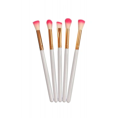 Profesyonel 5li Makyaj Fırça Seti Beyaz