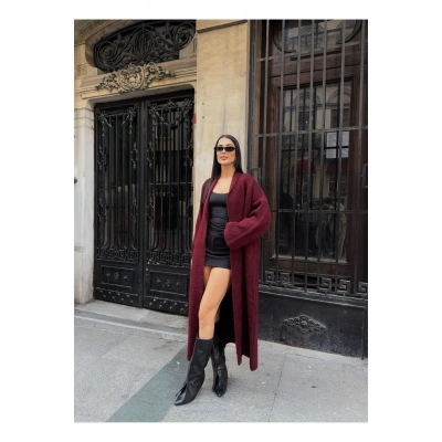 Şal Yaka Uzun Hırka