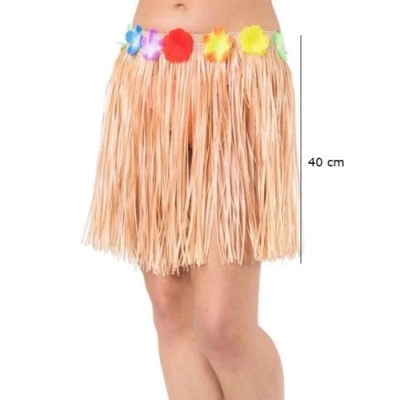 Saman Renk Püsküllü Hawaii Luau Hula Etek