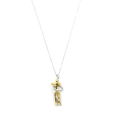 Sarılan Çift Kolye - Gümüş