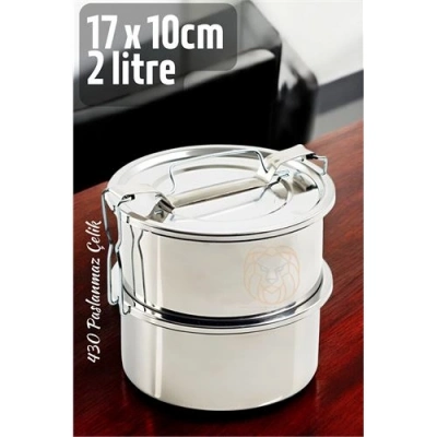 Sefer Tası Paslanmaz Çelik Yemek Kabı 17 cm 2 LİTRE