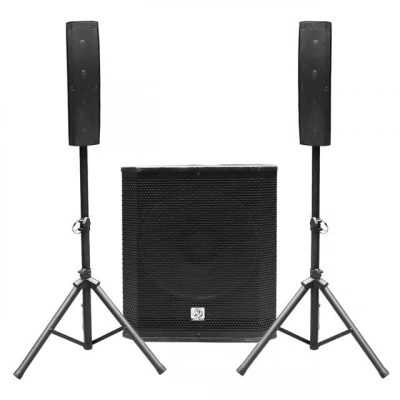 Shile Przz12a Aktif Ses Sistemi 15 Subwoofer 2 Adet Satellite Stand Hoparlör 350w Rms, Mdf Kasa, Bluetooth/mp3/fm