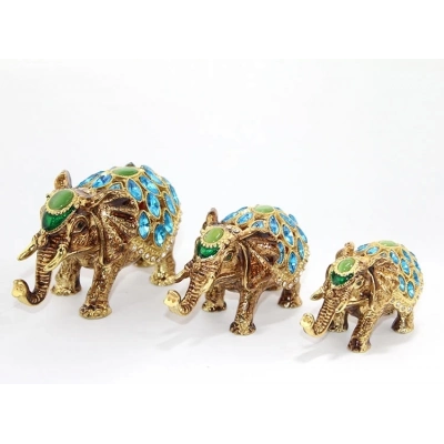 Swaroski Taşlı 3lü Fil Figürü Alk1892