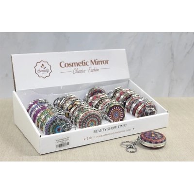 Taşlı El Aynası Anahtarlık Alk3769