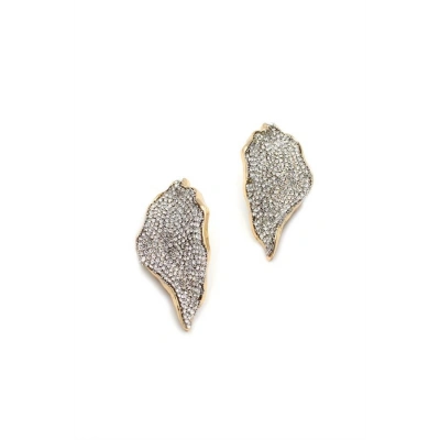 Taşlı Küpe - Beyaz