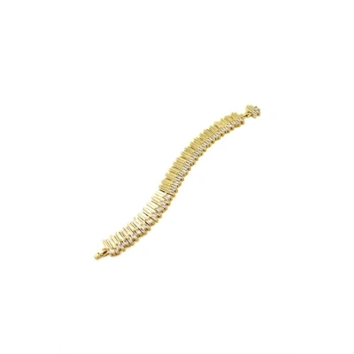 Taşlı VİP Bileklik - Altın