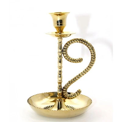 Tekli Pirinç Şamdan Model 1