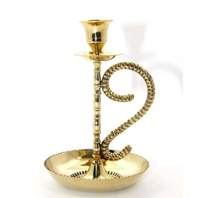 Tekli Pirinç Şamdan Model 1