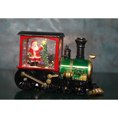 Trenli Yılbaşı Işıklı Kar Küresi Alk3220