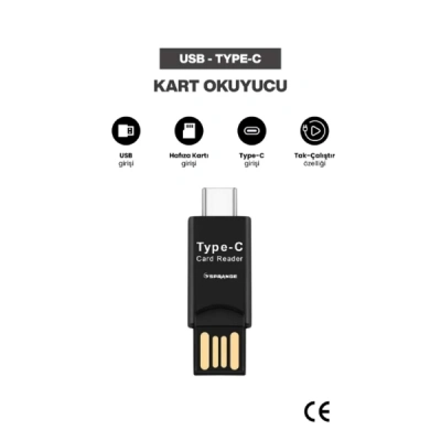 USB To Type-C Kart Okuyucu