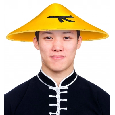 Uzak Doğu Asyalı Şapkası Sarı Renk