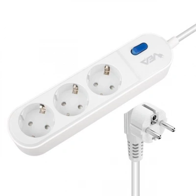 Vea Ve-vega103 A Class 3lü Anahtarlı 1.5 Metre Akım Korumalı Priz