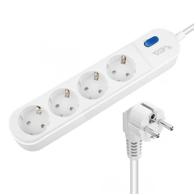 Vea Ve-vega104 A Class 4lü Anahtarlı 1.5 Metre Akım Korumalı Priz