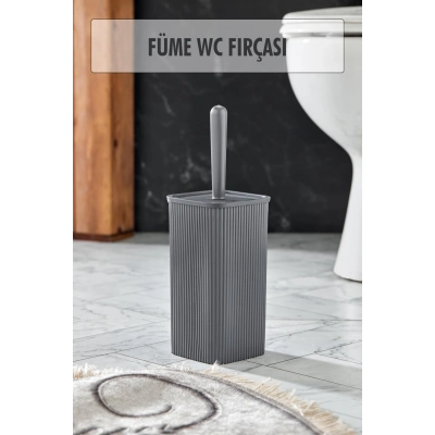 WC Fırçası & Tuvalet Fırçası Füme 2 Parça