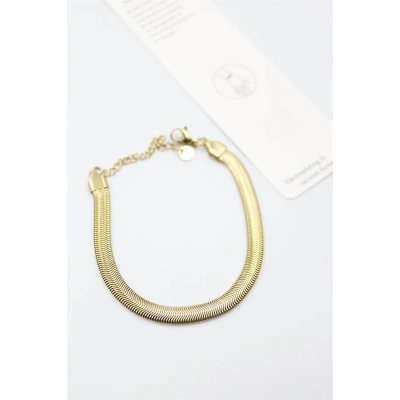 Yılan Zincir Bileklik - Altın