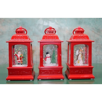 Yılbaşı Temalı Işıklı Müzikli Kar Küresi Alk3222