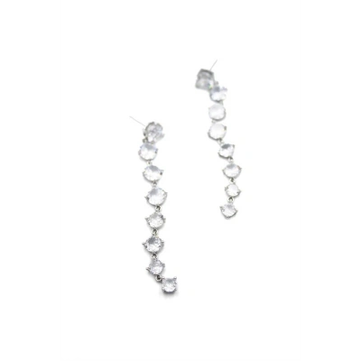 Zirkon Taşlı Küpe - Gümüş