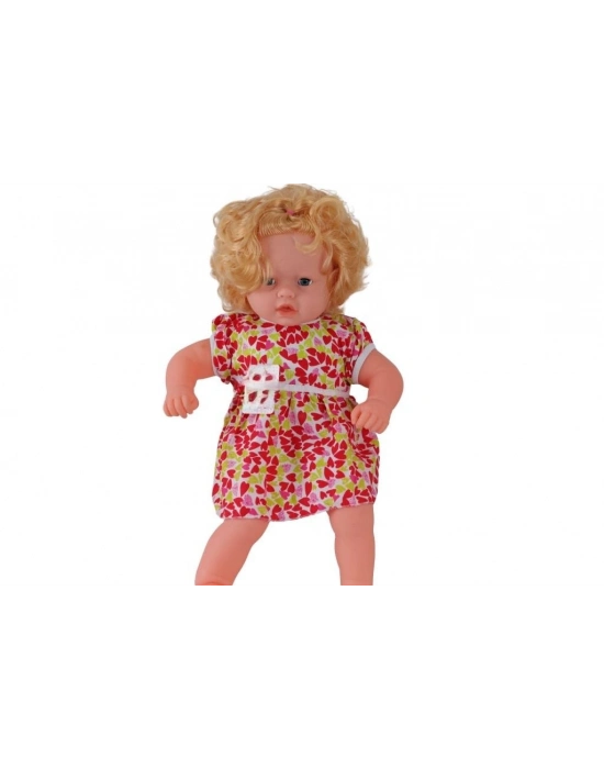 0073 60 CM DOLGU GÖVDELİ SAÇLI BÜYÜK BEBEK