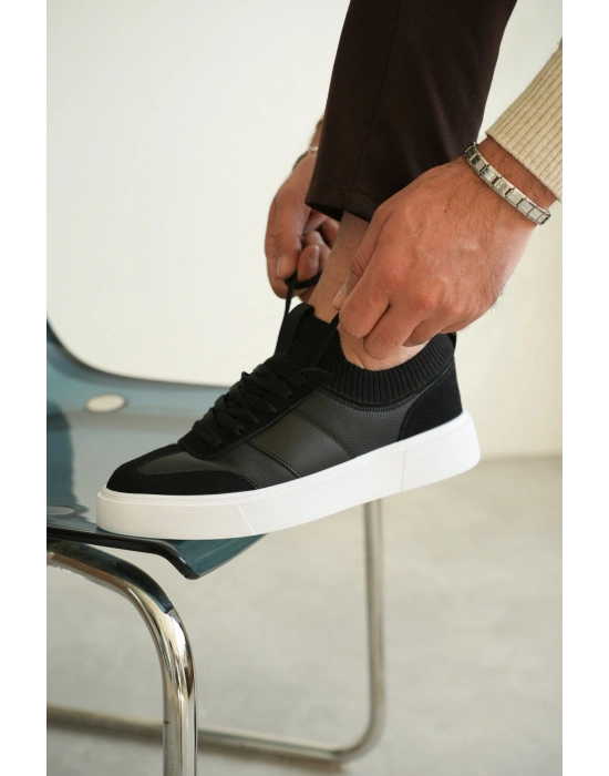 -010  Siyah Cilt Günlük Erkek Ayakkabı