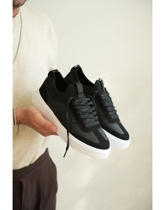 -010  Siyah Cilt Günlük Erkek Ayakkabı