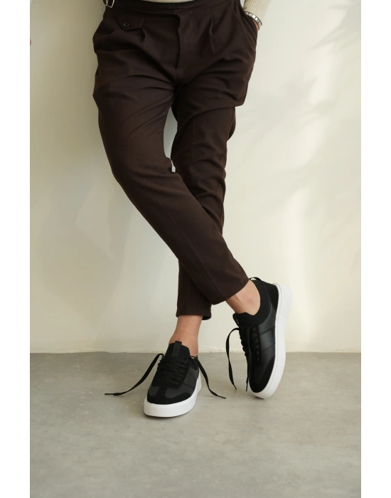 -010  Siyah Cilt Günlük Erkek Ayakkabı