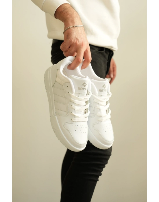 -013  Beyaz Cilt Günlük Erkek Ayakkabı