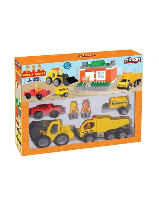03 614  Double Bloklar Kepçeli Dozer