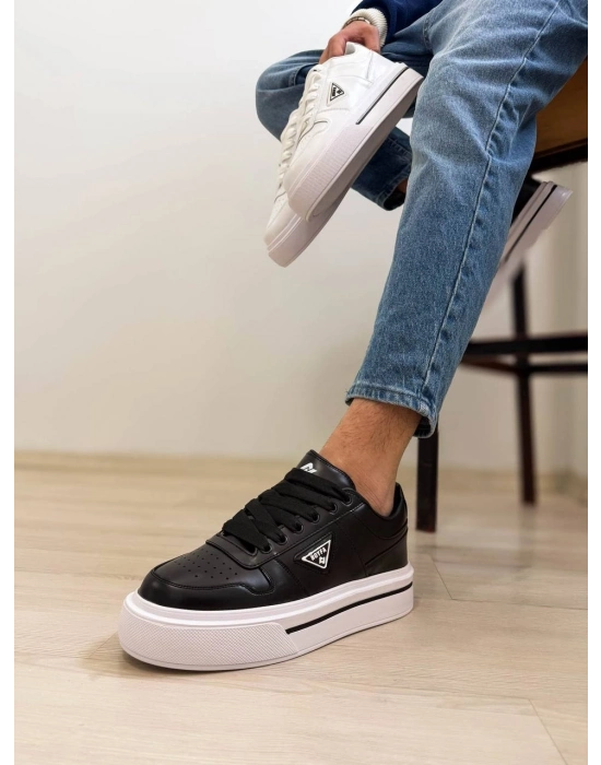 -04  Siyah Cilt Günlük Erkek Ayakkabı