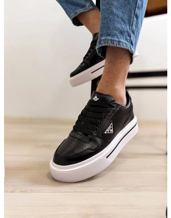 -04  Siyah Cilt Günlük Erkek Ayakkabı