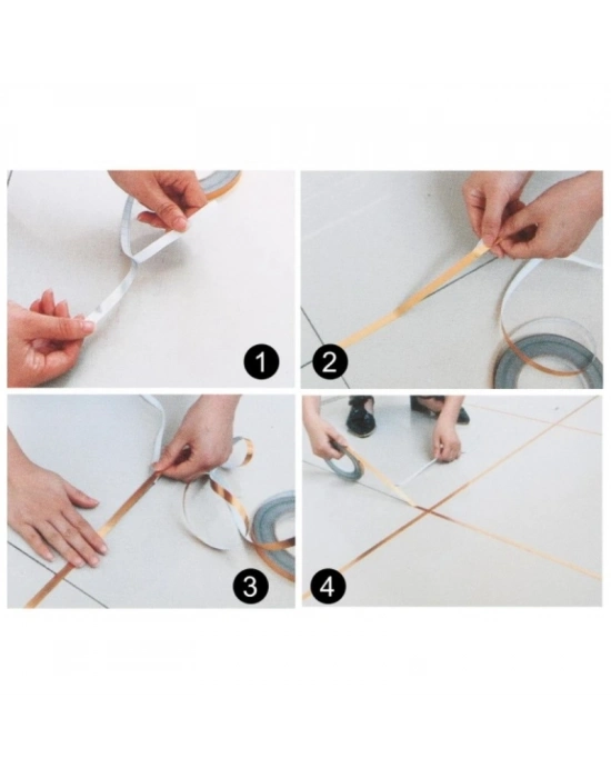0.5 Cm 50 Metre Gri Fayans Arası Şerit Bant