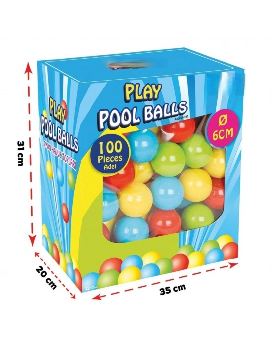 06 400 OYUN HAVUZ TOPLARI KUTULU 6 CM 100 LÜ