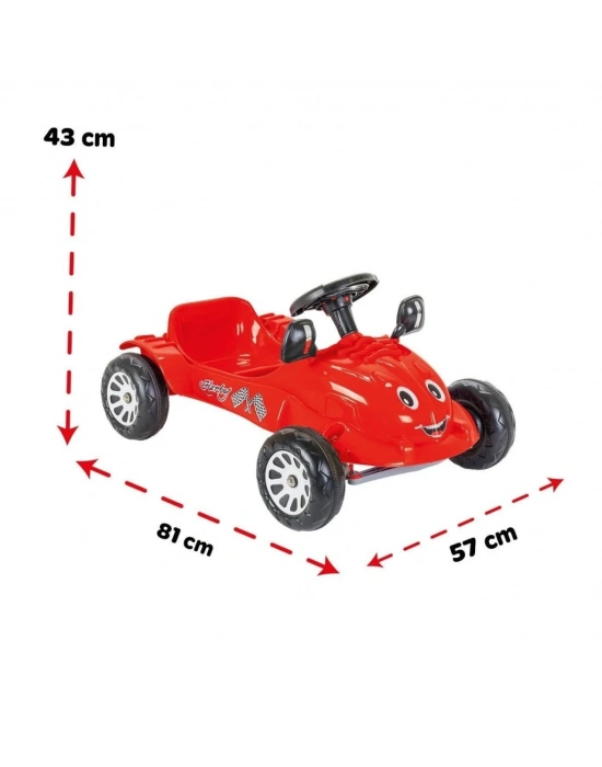07 302  Herby Pedallı Araba Kırmızı
