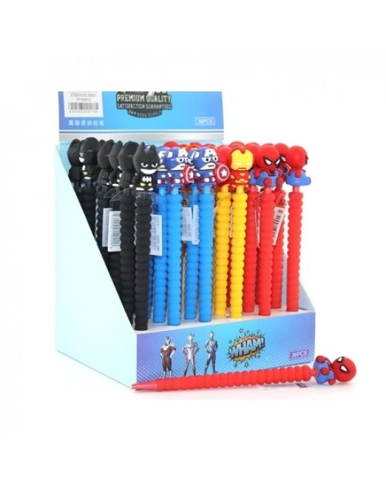 07 Uçlu Karışık Kahraman Figürlü Kalem