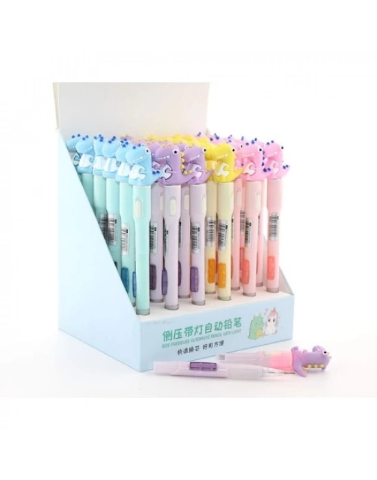 07 Uçlu Ledli Dinazor Tasarımlı Kalem