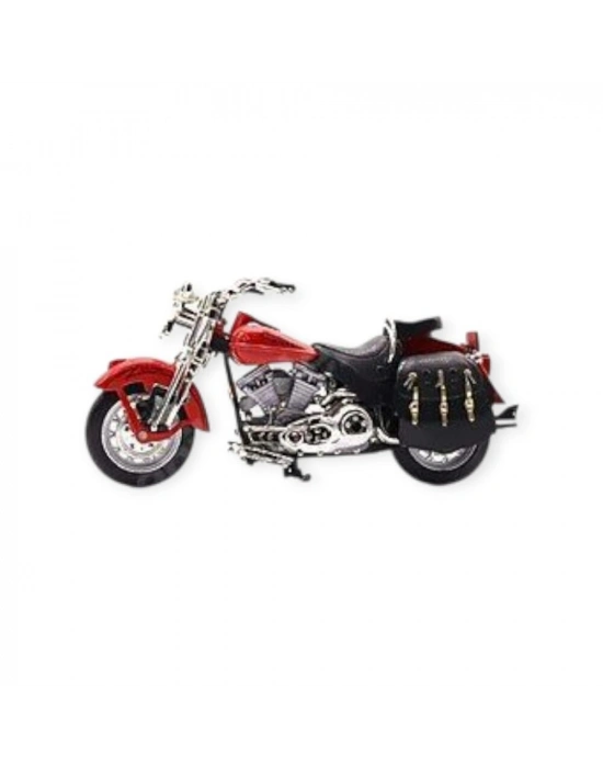 1:12 Ölçekli Model Motosiklet - Classic - HX796 - Kırmızı