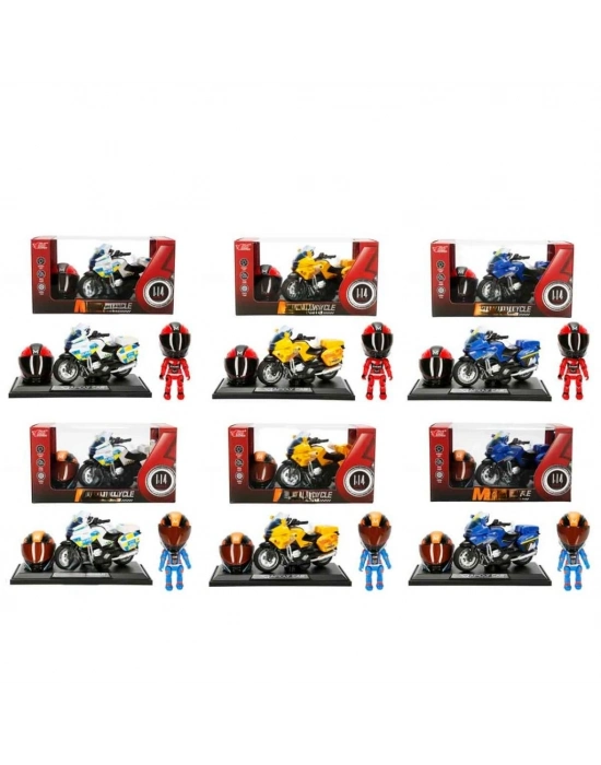1:14 Sesli ve Işıklı  Çek Bırak Motosiklet