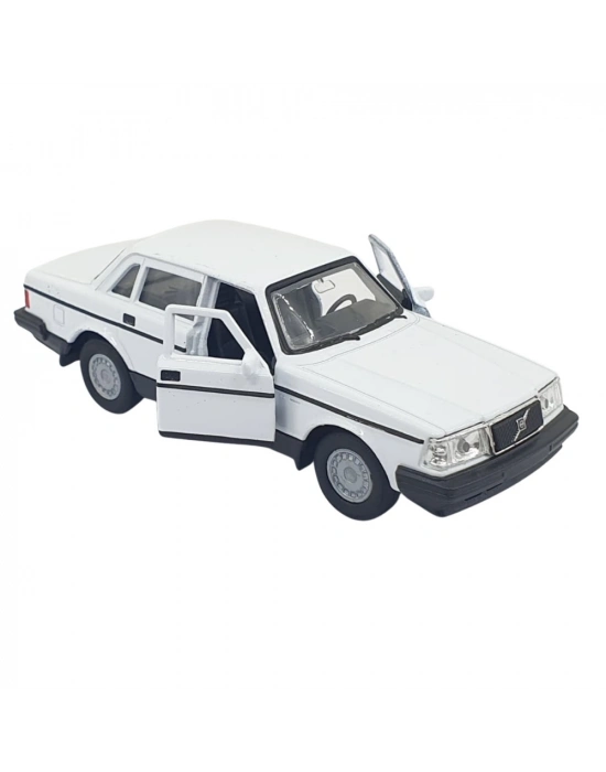 1:32 Volvo 240 GL Çek Bırak -Araba -  43784-BEYAZ