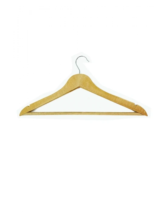 1 Adet Ahşap Elbise Ceket Askısı