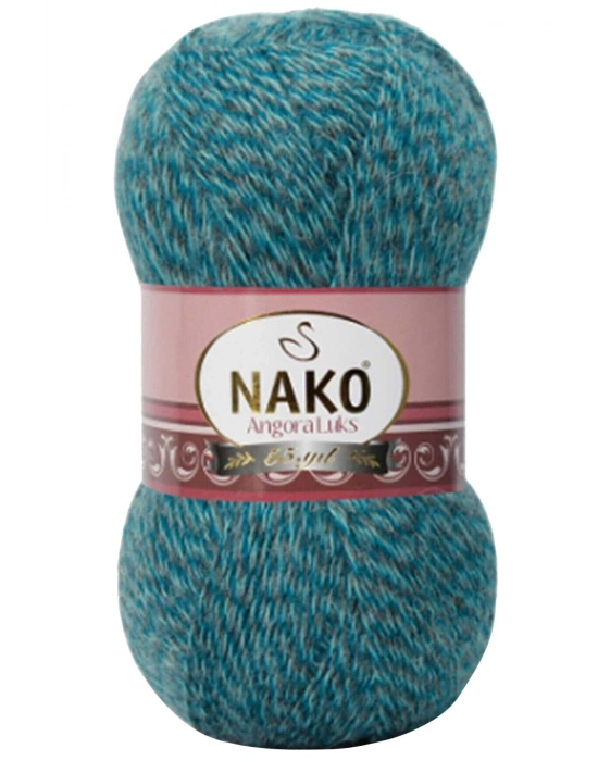 1 Adet Angora Lüks El Örgü İpi Petrol Muline 21357