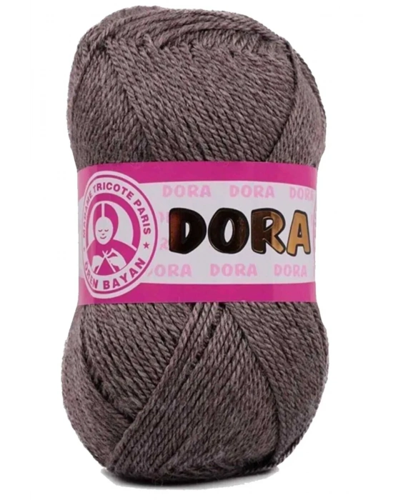 1 Adet Dora El Örgü İpi Yünü 100 gr 014 Kahverengi