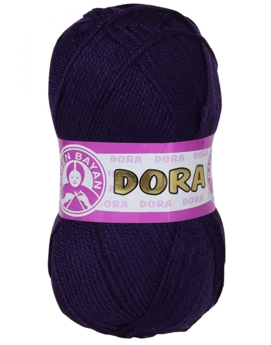 1 Adet Dora El Örgü İpi Yünü 100 gr 060 Koyu Mor