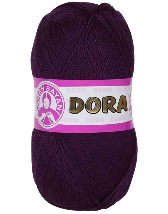 1 Adet Dora El Örgü İpi Yünü 100 gr 061 Mürdüm