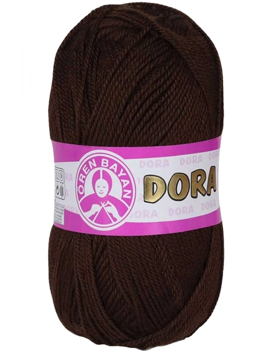 1 Adet Dora El Örgü İpi Yünü 100 gr 083 Kahverengi