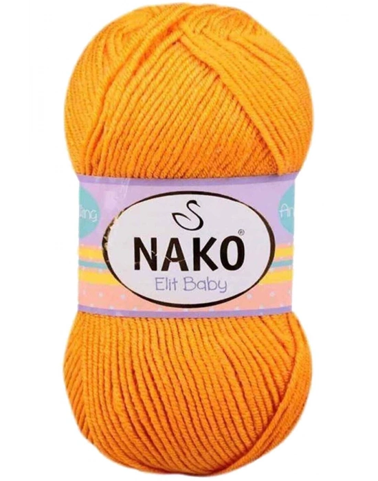 1 Adet Elite Baby El Örgü İpi Tüylenmeyen Bebek Yünü Portakal Kabuğu 4038