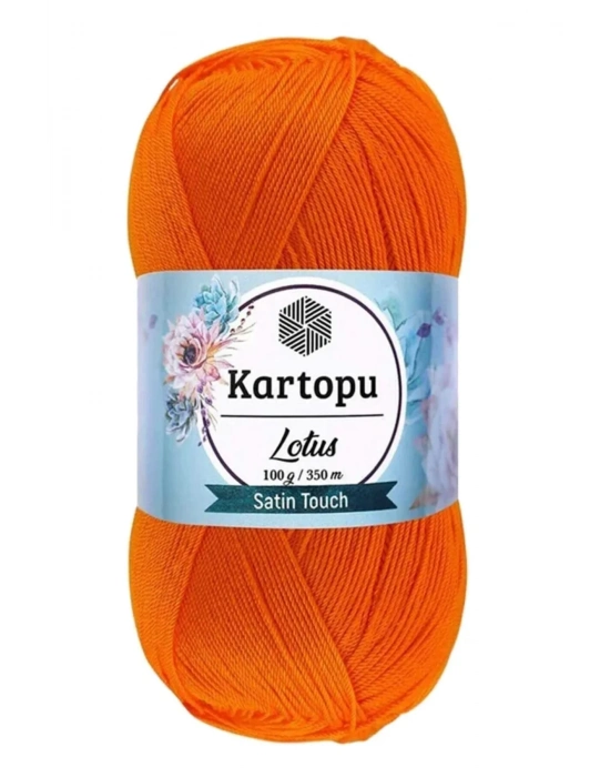 1 Adet Lotus Bikini Büstiyer Bluz Örgü İpi  K273 Turuncu