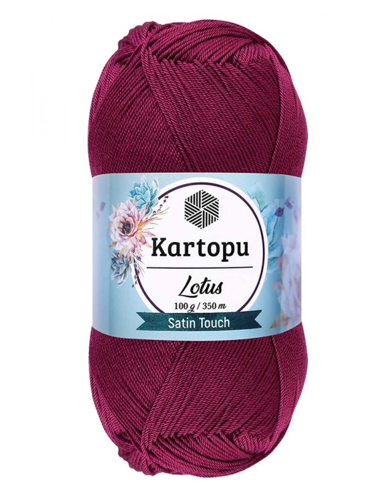 1 Adet Lotus Bikini Büstiyer Bluz Örgü İpi  K747 Mürdüm