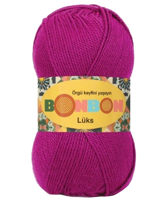 1 Adet Lüks Patik İpi Yünü Fuşya 98403