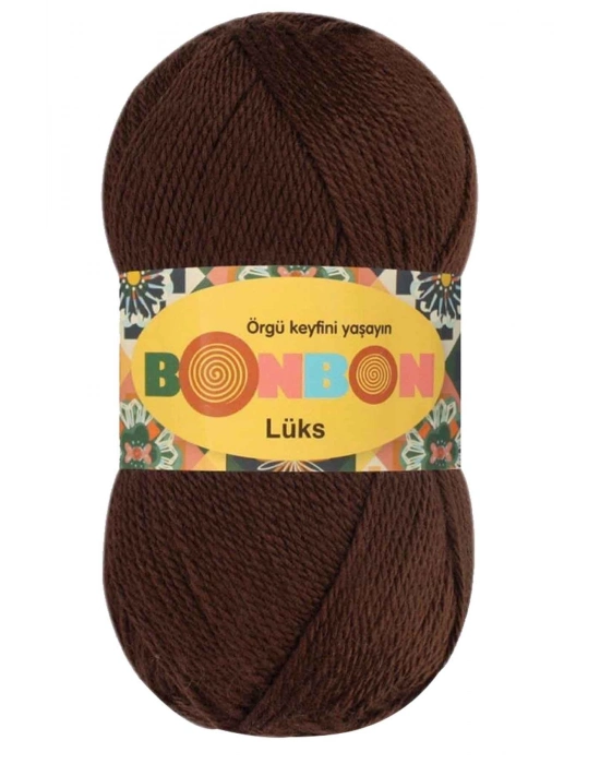 1 Adet Lüks Patik İpi Yünü Kahve 98297