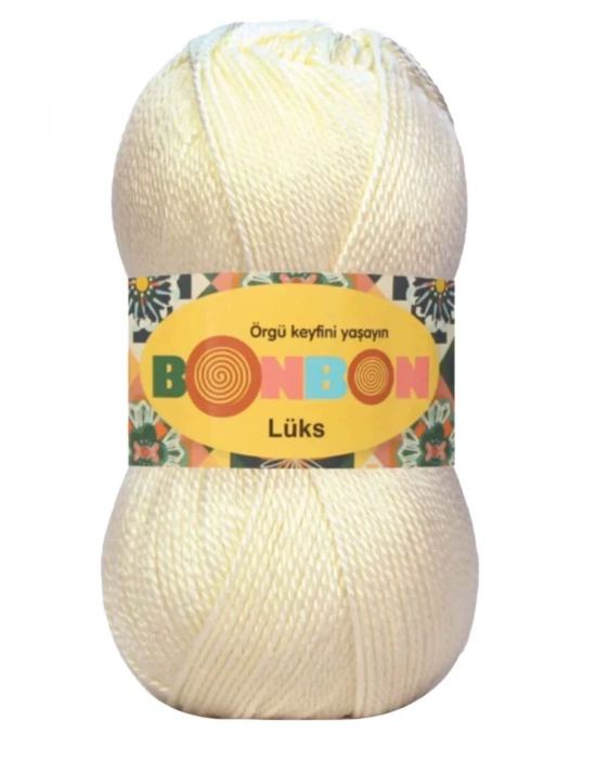 1 Adet Lüks Patik İpi Yünü Krem 98223